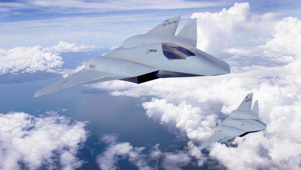 Boeing-Konzept der F/A-XX mit Wingman-Drohne Boeing-Konzept der F/A-XX mit Wingman-Drohne