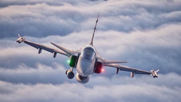 Ein Saab Gripen im Flug Ein Saab Gripen im Flug