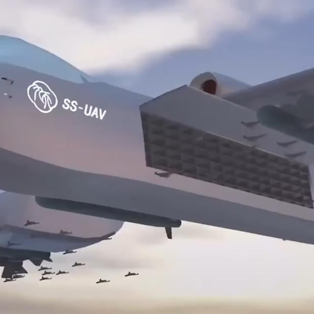 Rendering der Jiu Tian "Mutterschiff"-Drohne
